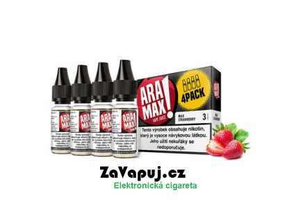 Liquid Aramax Max Strawberry (Jahoda) 4x10ml 18mg