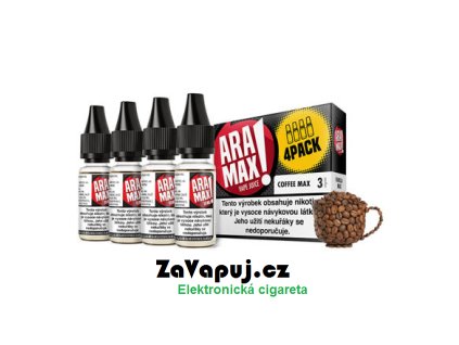 Liquid Aramax Coffee Max (Káva) 4x10ml 3mg