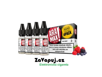 Liquid Aramax Max Berry (Lesní plody) 4x10ml 12mg