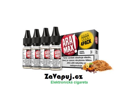 Liquid Aramax Sahara Tobacco (Orientální tabák) 4x10ml 6mg