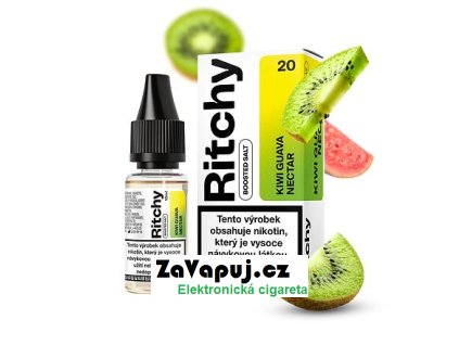 Liquid Ritchy Salt Kiwi Guava Nectar (Exotický nektar z kiwi a guavy) 10ml 20mg