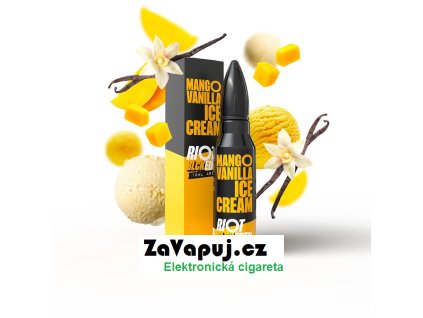 Příchuť Riot Squad BLCK EDTN S&V: Mango Vanilla Ice Cream (Mango s vanilkovou zmrzlinou) 10ml