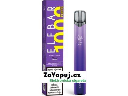 elf bar 1000 elektronicka cigareta 20mg grape cz