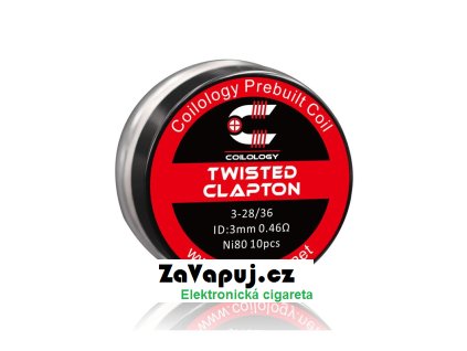 Předmotané spirálky Coilology Twisted Clapton Ni80 (0,46ohm) (10ks)