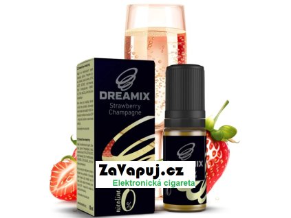 liquid dreamix jahoda se sampanskym strawberry champagne 10ml 0mg