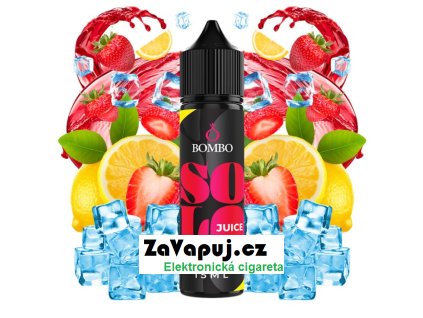 prichut bombo solo juice sv 15ml strawberry lemon ice ledova jahoda s citronem
