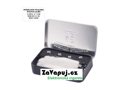 Předmotané spirálky Coilology Handcrafted Sandvik Interlock Fralien Ni80 (4ks) odpor 0,2ohm