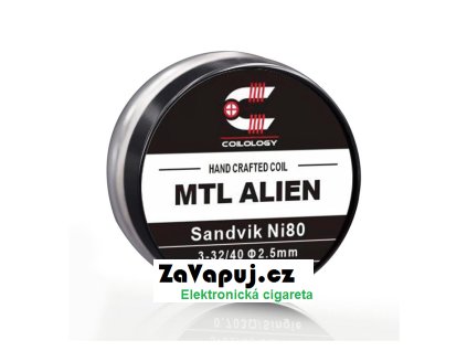 Předmotané spirálky Coilology Handcrafted Sandvik Alien Ni80 (2ks) odpor 0,7ohm