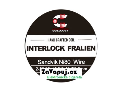 Předmotané spirálky Coilology Handcrafted Sandvik Interlock Fralien Ni80 (2ks) odpor 0,14ohm
