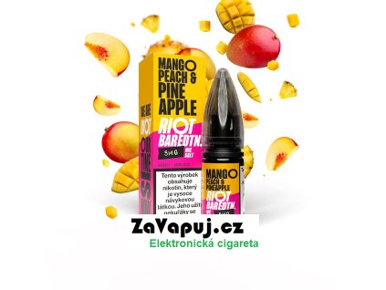 Liquid Riot BAR EDTN Salt Mango Peach Pineapple (Mango, broskev a ananas) 10ml 10mg