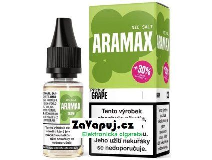 liquid aramax salt grape 10ml 20mg