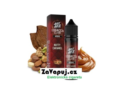 Příchuť Just Juice S&V: Tobacco Nutty Caramel (Oříškový tabák s karamelem) 10ml