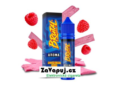 Příchuť Brutal S&V: Raspberry Sour (Žvýkací malinová tyčinka) 10ml