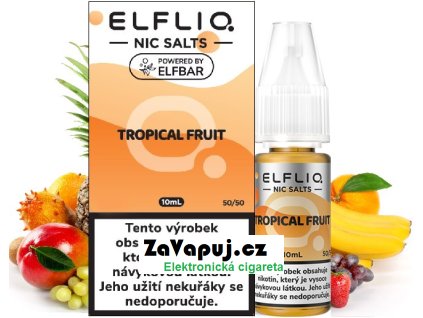 liquid elfliq nic salt tropical fruit 10ml 10mg