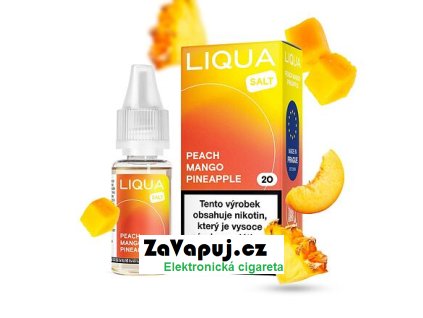 Liquid LIQUA Salt Peach Mango Pineapple (Mango, ananas a broskev) 10ml 20mg