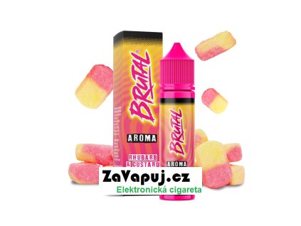 Příchuť Brutal S&V: Rhubarb & Custard (Sladká rebarbora s custardem) 10ml