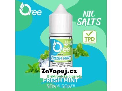liquid oree salt fresh mint cerstva mata 10ml 18mg