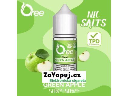 liquid oree salt green apple zelene jablko 10ml 18mg