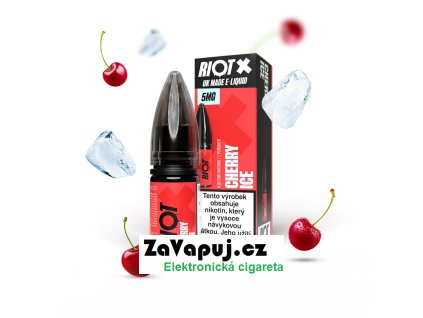 Liquid RIOT X Salt Cherry Ice (Ledová třešeň) 10ml 5mg
