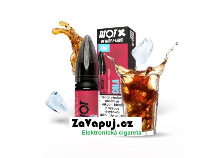 Liquid RIOT X Salt Cola Ice (Ledová cola) 10ml 5mg