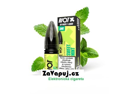 Liquid RIOT X Salt Sweet Mint (Jemná máta) 10ml 5mg