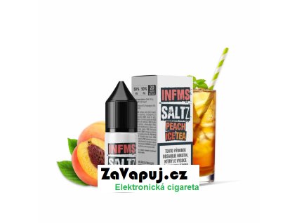 Liquid Infamous Saltz Peach Ice Tea (Broskvový čaj) 10ml 20mg