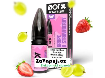 liquid riot x salt grape strawberry hroznove vino a jahoda 10ml 20mg