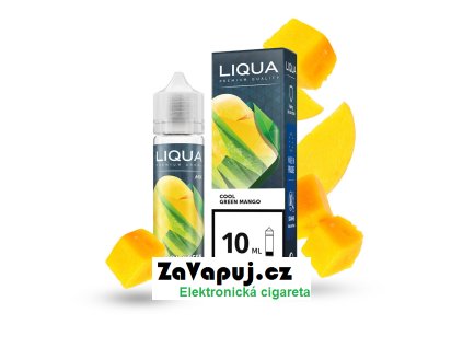 Příchuť LIQUA Mix&Go: Cool Green Mango (Ledové mango) 10ml