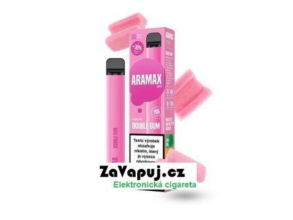 Elektronická cigareta Aramax Bar 700 (Double Gum) 20mg