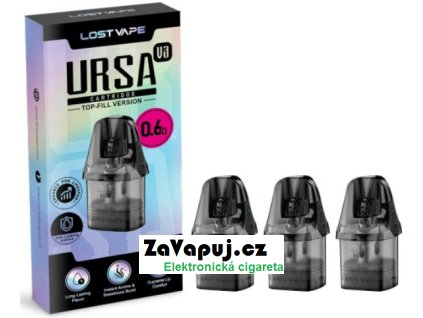 lost vape ursa pod v3 cartridge 06ohm 25ml 3pack