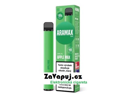 Elektronická cigareta Aramax Bar 700 Apple Max 20mg