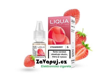 Liquid LIQUA Strawberry (Sladká jahoda) 10ml 6mg