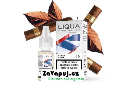 Liquid LIQUA Cuban Cigar (Doutníkový tabák) 10ml 6mg