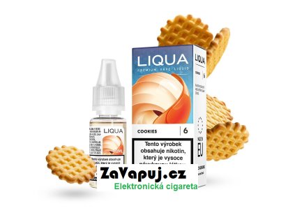 Liquid LIQUA Cookies (Jemná máslová sušenka) 10ml 0mg
