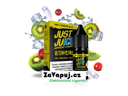 Liquid Just Juice Salt Kiwi & Cranberry On Ice (Ledové kiwi & brusinka) 10ml 20mg