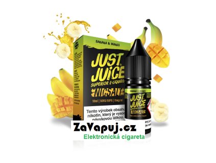 Liquid Just Juice Salt Banana & Mango (Banán & mango) 10ml 20mg