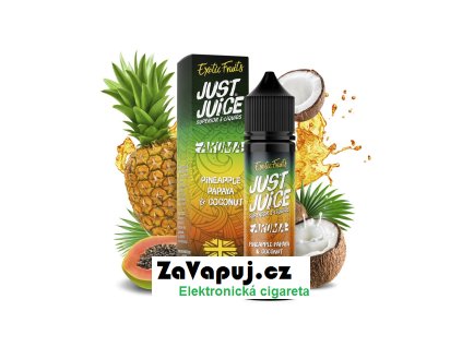 Příchuť Just Juice S&V: Pineapple, Papaya & Coconut (Ananas, papája & kokos) 10ml