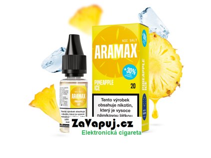 Liquid Aramax Salt Pineapple Ice (Ledový ananas) 10ml 10mg