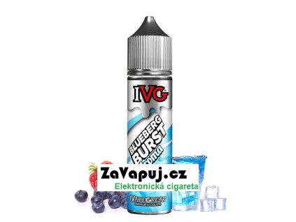 Příchuť IVG S&V: Menthol Blueberg Burst (Chladivý ovocný mix) 18ml