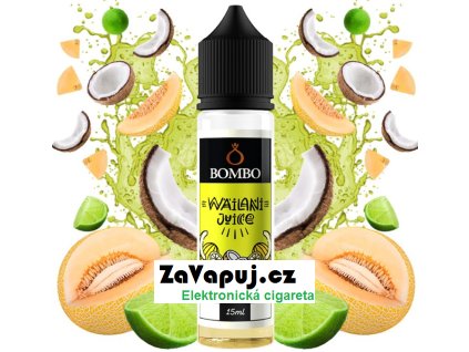 prichut bombo wailani juice sv 15ml melon lime and coco cukrovy meloun limetka a kokos