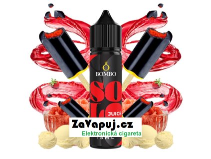 prichut bombo solo juice sv 15ml drakulin icecream jahodovo vanilkova zmrzlina s colou