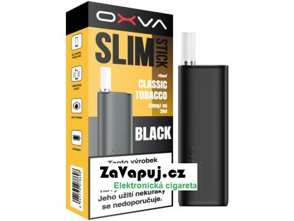 oxva slimstick elektronicka cigareta 1500mah classic tobacco 20mg black color