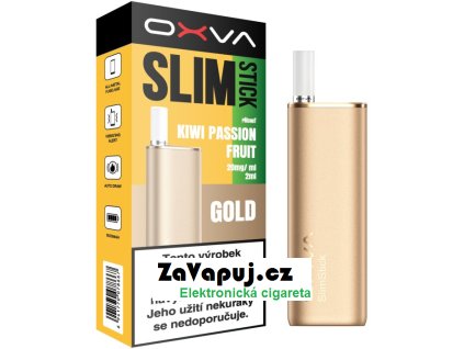 oxva slimstick elektronicka cigareta 1500mah kiwi passion fruit 20mg gold color