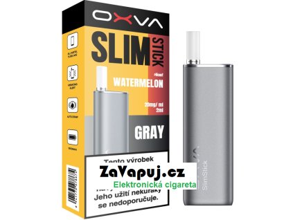 oxva slimstick elektronicka cigareta 1500mah watermelon 20mg grey color