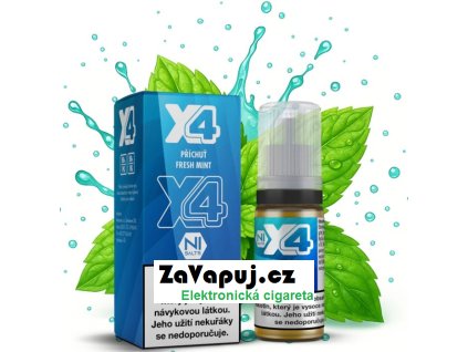 liquid x4 bar juice cerstva mata fresh mint 10ml 10mg