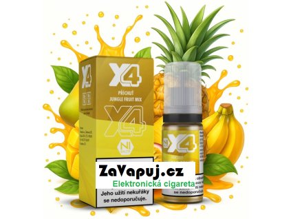 liquid x4 bar juice tropicke ovoce jungle fruit mix 10ml 20mg