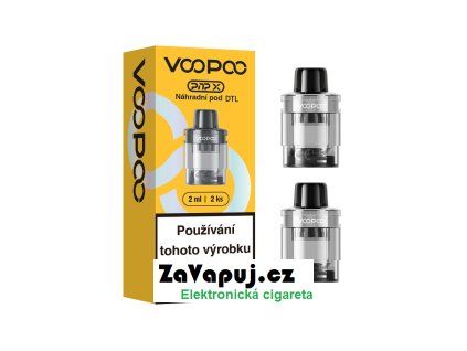 Cartridge VooPoo PnP-X DL prázdná 2ml Silver 2ks