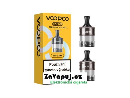 Cartridge VooPoo PnP-X MTL prázdná 2ml Grey 2ks