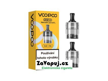 Cartridge VooPoo PnP-X MTL prázdná 2ml Silver 2ks