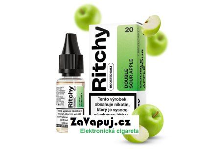 Liquid Ritchy Salt Double Sour Apple (Kyselé jablko) 10ml 20mg